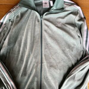 Adidas Mint Green Zip-Up Jacket